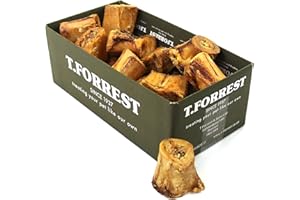 T. FORREST T.Forrest British Roasted Marrow Bones for Dogs (20 Pack) - 100% Natural, Long-Lasting & Grain-Free Treats