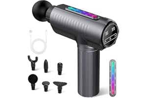 ‎SENDOWTEK Massagepistole Massage Gun Sendowtek Muskel Massagepistole mit 6 Massageköpfen und 30 Geschwindigkeiten Elektrisches Handmassagegerät mit LCD Touchscreen Massagegerät Nacken Schulter