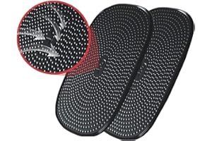 Saijer Tapis de Voiture Anti-Dérapant, 2 Pièces Silicone Résistant à la Chaleur Anti Glisse en Silicone Mat pour Auto Universel Voiture Anti Dérapant Tableau Bord Bureau(Noir)