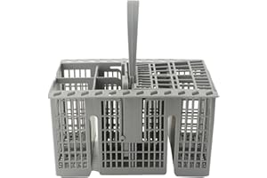 ‎CLOUDPOWER Cloudpower Besteckkorb für Bauknecht, Geschirrspüler Besteck Korb Spülmaschine Ersatzkorb für Indesit, für Hotpoint Geschirrspüler C00257140, kompatibel mit den meisten Geschirrspülern