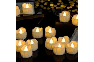 flintronic 24 sztuki świec LED, podgrzewacze LED, bezpłomieniowe świece na Boże Narodzenie, choinkę, Wielkanoc, wesele, imprezę, do baru, ciepła biel