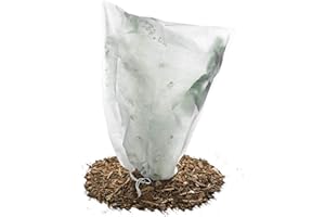 HaGa-Welt.de Housse d'hivernage Non tissée 50 g/m² Protection Contre Le Gel des Plantes en Pots et rosiers 55cm x 75cm Blanc