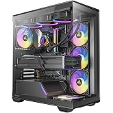 Antec C3 ARGB Siyah, 4 x ARGB PWM Fan Dahil, Dikişsiz Temperli Cam &Ouml;n ve Yan Paneller, 360mm Radyat&ouml;r Desteği, Mid-Tower ATX 