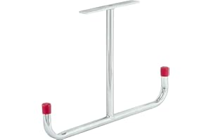 VORMANN Crochet de plafond en T - Crochet de garage - Galvanisé - Résistant aux intempéries - Dimensions : 295 x 435 x 95 x 180 x 184 mm - Charge maximale : 55 kg