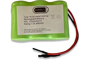 BATTEREASY Clifford AvantGuard 5 Car Battery Siren Alarm Replacement 7.2V model AG5 Concept 600/650