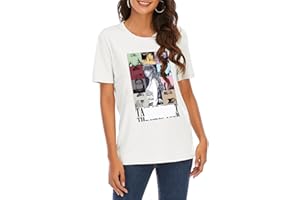 Ficlwigkis Taylor T Shirt for Womens Mens T-Shirts TS Concert Outfit Short Sleeve Tops 100% Cotton Taylor Merchandise T-Shirts Singer Gift for Music Lover
