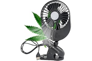 TronicXL USB Ventilator Grow mit Clip Klipp Klemme Klemmventilator I Clipventilator für Homebox Growbox Growschrank Secret Jardin GrowPro DiamondBox Zelsius Mars Hydro etc.