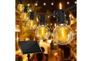 QXMCOV Guirlande Lumineuse Extérieure Solaire, 30+4 18M LED Guirlande Solaire Extérieure,IP65 étanche Guirlande Guinguette Exterieur avec 4 Modes d'éclairage pour Jardin, Cour, Terrasse, Décoration de Fêtes