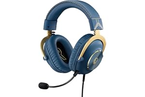 Logitech G PRO X Gaming-Headset - Blue VO!CE Mikrofon, Bequeme Ohrpolster aus Memory-Schaum, DTS Headphone 7.1 und 50 mm PRO G Treiber, Offizielle League of Legends Edition