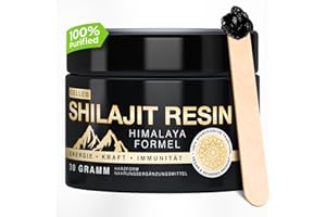 celleb Shilajit Resin, 30g Reines, Hochkonzentriertes Himalaya Shilajit - Natürliche Quelle von Fulvinsäure, Huminsäure und Spurenelementen, in Deutschland getestet