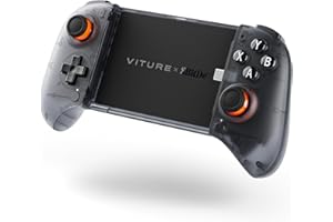VITURE × 8BitDo Mobile Gaming Controller – Pierwszy na świecie dla okularów XR | USB-C, Hall Effect joysticki/triggery, bezprzewodowy clip-on, ładowanie podczas gry, pro wydajność Android