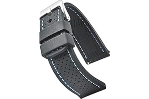 STUNNING SELECTION ALPINE Sporty Premium Soft Silicone Adjustable Watch Band - Replacement Rubber Watch Bands for Women & Men - Waterproof Quick Release Watch Straps - Compatible with Regular & Smart Watch Bands