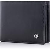 TRUSADOR Savona Klasik Erkek C&uuml;zdanı Deri Bifold RFID C&uuml;zdan Erkek Hediye Kutusu, Siyah, Klasik