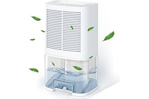 Dehumidifiers for Home, Gocheer 2000ML Dehumidifiers for Drying Clothes, Auto Off&Coloured LED Light, Portable and Ultra Quiet, Dehumidifier for Bedroom Bathroom Closet RV Damp Basement Kitchen