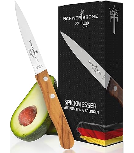 Coltelli Piccoli Tedeschi Set Di 6 Coltelli Da Cucina Solingen - Coltello Per Frutta, Verdure E Pelare, Acciaio Inossidabile Coltelli Con Lama 9 Cm Ondulata - Foto 10