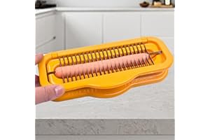 SYXLS Affettatrice Per Salsicce, Tagliasalsicce, Per Uso Domestico Cucina, Taglio Salsicce Al Curry, Al Prosciutto, Hot Dog, Banane,Affettatura Veloce e Regolare Della Salsiccia, Taglio Uniforme