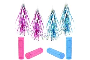 SUNSK Stelle Filanti per Bicicletta Nappe per Bici Manopole Bambino Bicicletta Filanti Bici Accessori Bicicletta Bambina 4 Pezzi