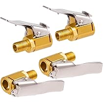 Presta Valve Pump Toolwiz Lock-On Set Pack Brass Tire Inflator