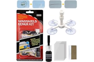 Kit Reparation pare Brise, Colle pare Brise Voiture, Kit Reparation Fibre de Verre, Outils Avancés de Réparation de Pare-brise, Idéal pour Réparer les Petites Fissures Dans les Pare-brise de Voiture