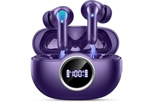 Rinsmola Wireless Earbuds, Bluetooth 5.4 Ear Buds 2025 New Wireless Headphones with 4 ENC Mics/Noise Cancelling in Ear Headphones, Deep Bass Stereo Earphones 36H Playtime, IP7 Waterproof/USB-C Headset