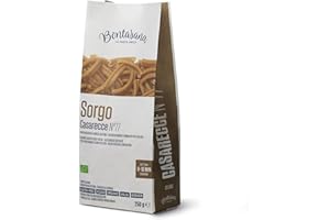 Bontasana· Casarecce 100% Farina Di Sorgo- Pasta Naturalmente Senza Glutine, Trafilata A Bronzo Ed Essiccazione Lenta A Bassa Temperatura con le fondamenta di una Pasta Biologica Italiana- 250gr