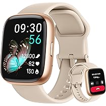 Smart Watch voor vrouwen Android, iPhone, Alexa Ingebouwde, 1.8 Touch Screen Fitness Tracker met Beantwoord/Bel, IP68 Waterdichte Hartslag/Slaap/ SpO2 Monitor, Pedometer, 120 Sport Modes