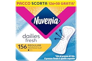 Nuvenia - Proteggi Slip Regular Steso - Superficie Morbida e Ottima Protezione - 3 Confezioni da 52 Salva Slip