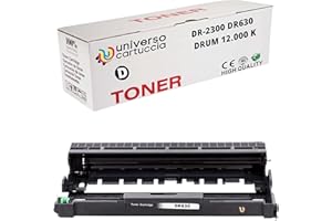 UNIVERSO CARTUCCIA Universo- Cartucho DRUM compatible DR2300 DR-2300 DR 2300, para Brother MFCL2700DW / MFCL2700DN / MFCL2720DW / MFCL2740DW / DCPL2500D / HLL2300D / HLL2340DW / HLL236565. DW/HLL2. 370DN(1 DRUM DR2300)