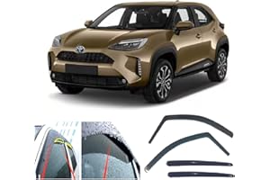 AC WOW Lot de 4 déflecteurs d'air pour Toyota Yaris Cross Hybrid 2020, 2021, 2022, 2023, 2024, 2025
