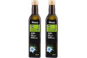 Mituso Paquet de 2 Huile de Cumin Noir Biologique, Pressée à Froid 500 ml