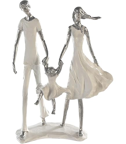 Casablanca - sculpture figure Hold Me - made of polywhite-silver white base H 32 Casablanca - sculpture figure Hold Me - made of polywhite-silver white base H 32
