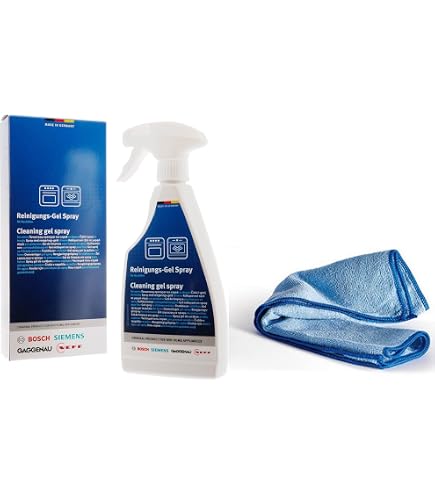 Kit Pulizia Forno: Gel Tubetto 200ml + Spray 500ml + Panno Microfibra, Compatibile Con Bosch, Siemens, Neff, Gaggenau