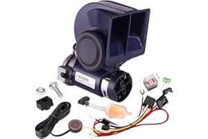 FARBIN Air Horn for Car, Train Horn for Trucks, Loud 12v Car Horn Kit with Relay Harness and Switch Button