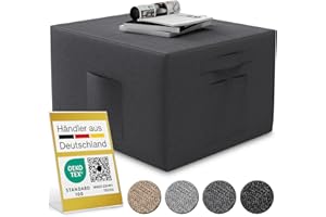 ‎ELONEO ELONEO Cover for Folding Mattress 75 x 195 x 15 cm, with Side Pockets, Washable, Protective Cover for Guest Mattress, Makes the Folding Mattress a Modern Stool, Anthracite