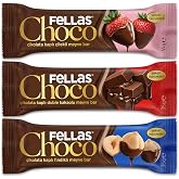 Fellas &Ccedil;ikolata Kaplı Meyve Bar, Karma Kutu (3 x 4 Adet)