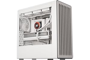 HAVN BF 360 FLOW High Airflow ATX Mid Tower PC Case, Semi-Open SGCC Steel Frame, SimpliCable Cable Management, 2x 180mm Fan, 1x 140mm fan 360mm Radiator Mounts, Magnetic Panels – White