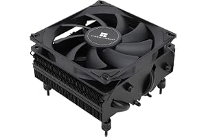 Thermalright TR AXP90-X53 svart lågprofil CPU-luftkylare, höjd 53 mm, TL-9015B PWM-fläkt, AGHP-teknik, för AMD AM4/Intel 115X