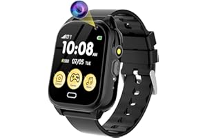 RUOPOEM Kids Smart Watch Boys Girls, Smart Watch for Kids with 26 Games, Kids Watch with Camera Music Player Video Alarm Step Counter Flashlight, Smartwatch Toys Birthday Gifts for Kids 3-12 Years Old