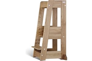 tiSsi ® Lernturm, Entdeckerturm Montessori mitwachsend Eiche Natur