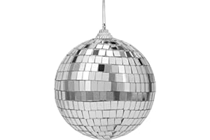 ZHYLUO 20cm Spiegel-Discokugeln, Discokugel,Spiegelkugel,für Zum Schmücken des Weihnachtsbaums, für Partys Dder DJ-Lichteffekte