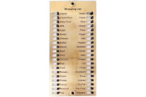 YCBMINGCAN Metall-Einkaufsliste 2024, Einkaufsliste, Erinnerungstafel, wiederverwendbare Einkaufsliste, Geschenk für Familie und Freunde Messschieber Klein (Gold, One Size)