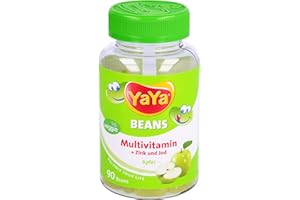 EBANEY YAYA BEANS Apfel Zink und Jod Kaudragees 90 Stück