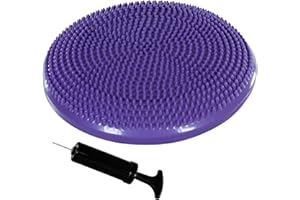 MOVIT Coussin d'assise à Balle Dynamic Seat avec Pompe, 33 cm ou 38 cm, Choix de Couleur, Coussin d'air à Picots Coussin d'équilibre