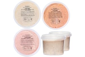 COMPTOIR DE LA GASTRONOMIE - Lot de 5 Tarama - Brut, au Corail d'Oursin et au Crabe (Saveur Crabe) en 160g et à la Truffe d'été (TUBER Aestivum) 2, 79% et au Tobiko Wasabi 100g.