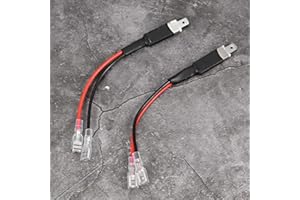 ARAMOX Cavo di cablaggio convertitore, 2 pezzi H1 LED adattatore per cavo connettore connettore cablaggio singola conversione per lampadine HID faro