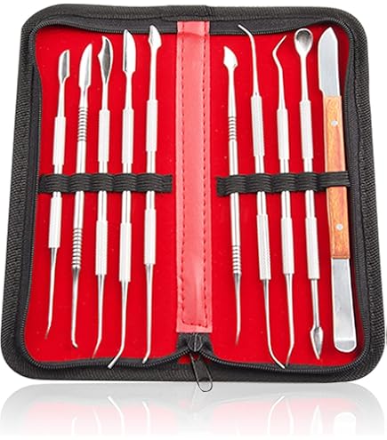 Strumenti Per Intagliare Cera LUTER 6 Pezzi | In Acciaio Inossidabile | Per Scultura - Cucchiai 11.9 Cm - Foto 3