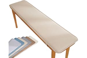 VEAI Bench Cushion 120cm/100cm/130cm/90cm/150cm x 40cm/50cm Outdoor Indoor 2/3 seater Non-Slip Seat Pad for Bay Windows, Garden Patio, Long Chairs, Swings & Porch Furniture(khaki,30x90cm)