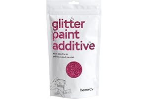 Hemway foncé Rose Glitter Additif pour peinture 100 g / 3,5 oz pour latex acrylique Emulsion Peinture - intérieur et extérieur mur, plafond, bois, vernis, plat mort, mat, brillant, satin, soie