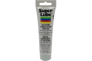 Super Lube 92003 Grasa lubricante de silicona con PTFE, tubo de 3 onzas, blanco translúcido