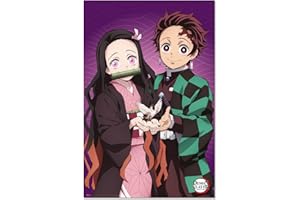 Grupo Erik Poster Demon Slayer - Feuilles décoratives 61 x 91,5 cm en couleur | Posters muraux idéal pour décoration de chambre